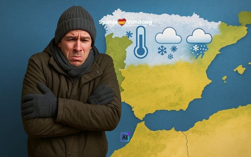 Spanje krijgt te maken met winterweer met kou, sneeuw en ijzel