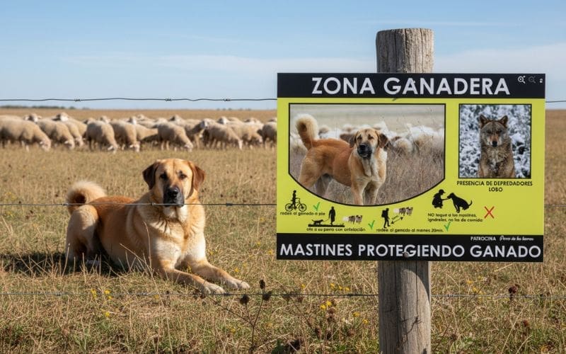 Wat moet je doen als je een Mastin-hond tegenkomt tijdens het wandelen in Spanje?