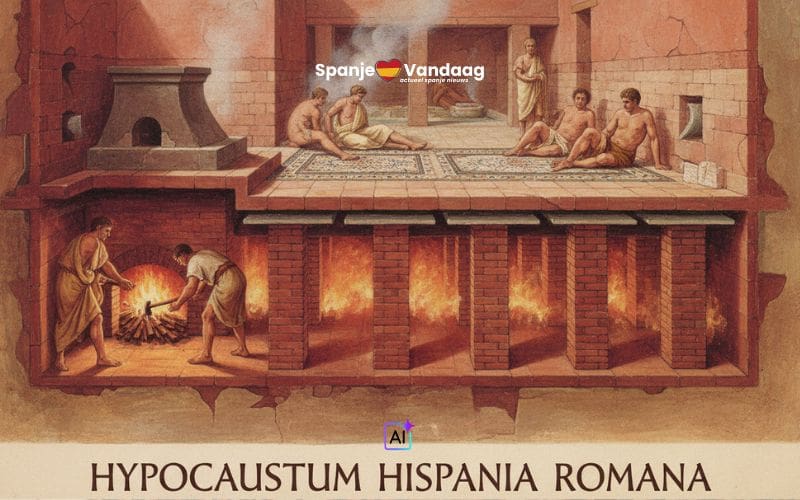 Hoe de Romeinen in Spanje hun huizen en badhuizen warm hielden