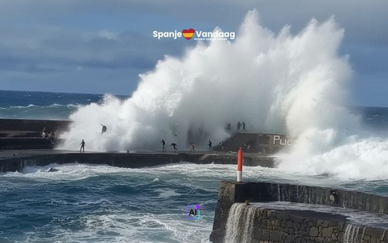 Drie doden en vijftien gewonden na uitzonderlijk hoge golven op Tenerife