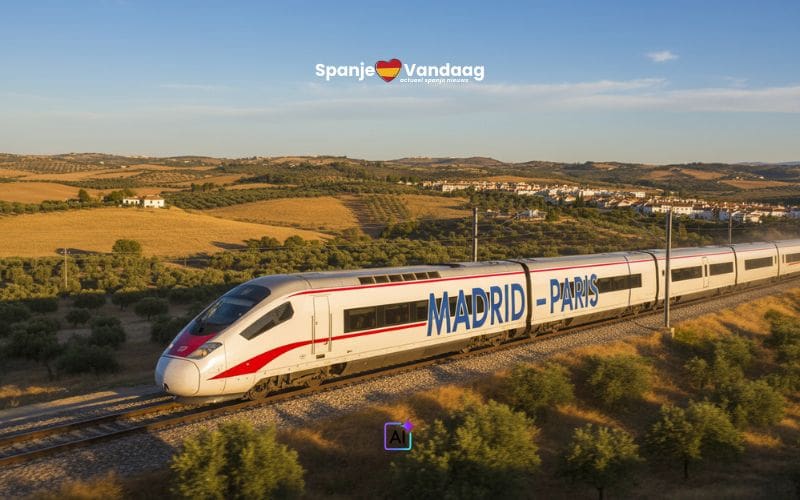 Brussel wil hogesnelheidstrein tussen Madrid en Parijs met een reistijd van zes uur