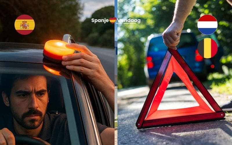 Buitenlandse auto’s mogen in Spanje de klassieke gevarendriehoek blijven gebruiken