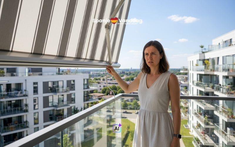 Rechter dwingt bewoonster in Madrid om zonnescherm te verwijderen