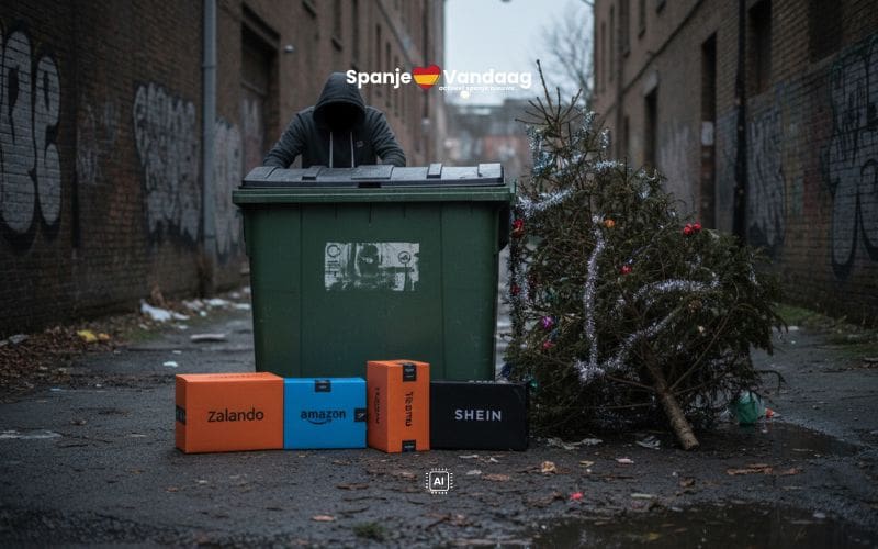 Let op de vuilnisbak-oplichting met de feestdagen in Spanje