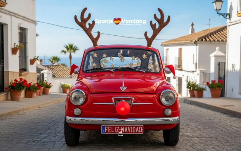 Boetes voor rendiergeweien, rode neuzen en andere kerstdecoraties op je auto in Spanje