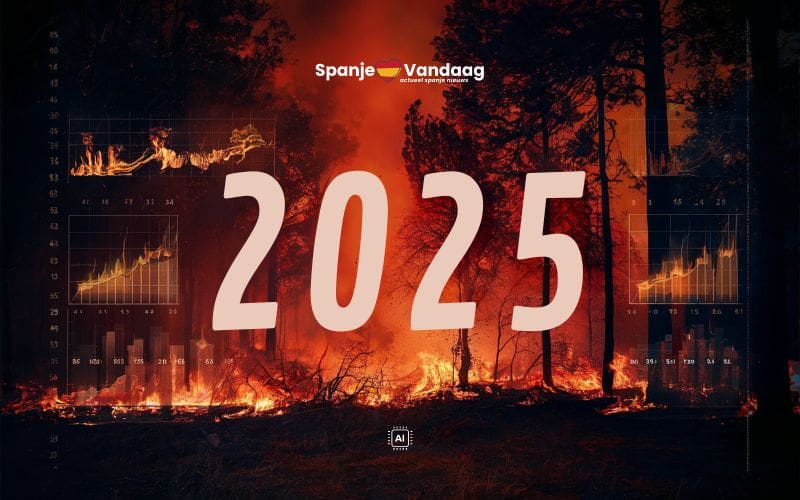 Spanje ziet bijna 400.000 hectare natuur verwoest door natuurbranden in 2025