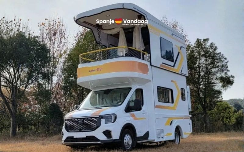 Zal deze bijzondere Chinese camper met dakterras ooit op de Spaanse wegen rondrijden?
