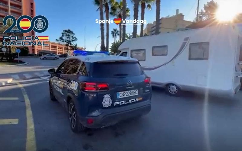 Politie rolt rondtrekkende kampeerauto bende op na grote roof op Ibiza