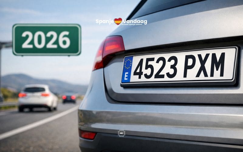 Dit verandert er aan Spaanse autokentekens vanaf 2026