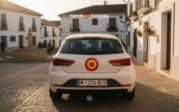 Ken jij dit ringsymbool achterop auto's in Spanje?