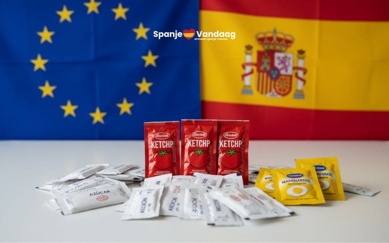 Vanaf 2026 verdwijnen suikerzakjes en sausverpakkingen uit de horeca in Spanje