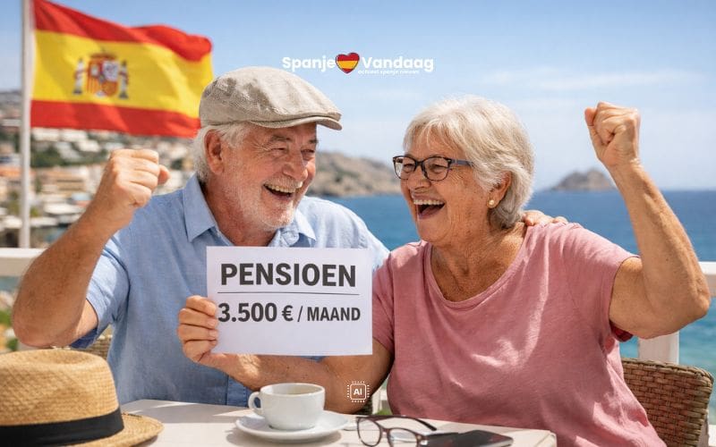 Pensioenen in Spanje stijgen waardoor sommigen bijna 3.500 euro per maand ontvangen