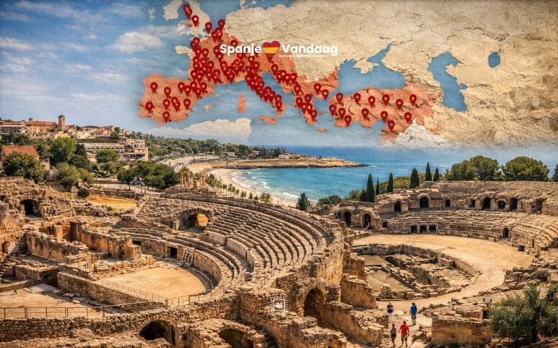 Deze interactieve kaart laat zien waar alle Romeinse amfitheaters in Spanje lagen