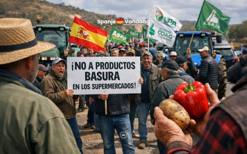 Spaanse boeren trekken aan de bel vanwege slechte producten in supermarkten