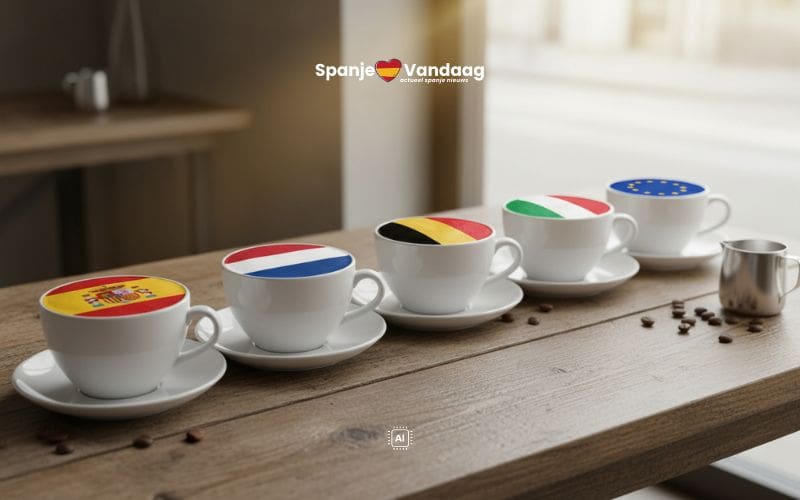 Wat kost een cappuccino in Spanje vergeleken met Nederland en België?