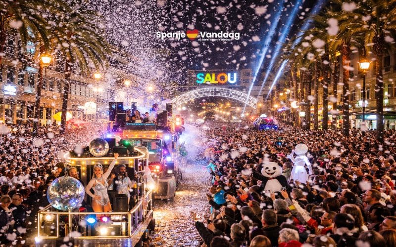 Datum Cós Blanc confettifeest in Salou bekend