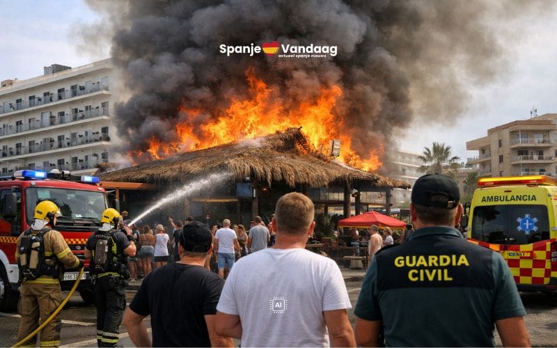 Duitse toeristen riskeren lange celstraffen na het veroorzaken van een grote brand op Mallorca