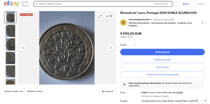 Een normaal 1-euromuntje kan in zeldzame gevallen duizenden euro’s waard zijn. Sommige exemplaren worden online aangeboden voor bijna 6.000 euro. De kans is klein, maar het loont om je muntgeld eens goed te bekijken. Heb jij misschien meer in handen dan je denkt?