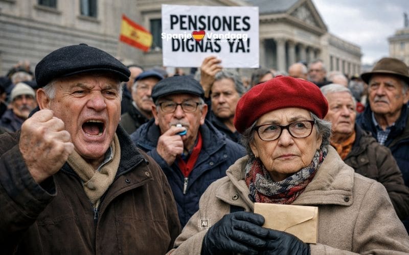 Onzekerheid bij miljoenen gepensioneerden in Spanje over hoogte uitkering in februari