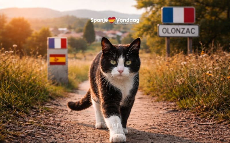 Kat loopt 250 kilometer van Spanje naar Frankrijk om weer thuis te komen