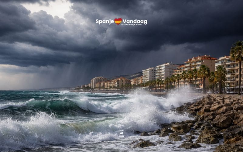 Storm Harry nadert Spanje en brengt dagen met veel regen, kou en sneeuw