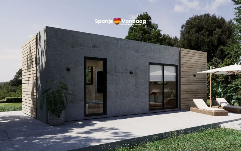 Deze prefabwoning kan voor minder dan 40.000 euro kant-en-klaar geleverd worden in Spanje