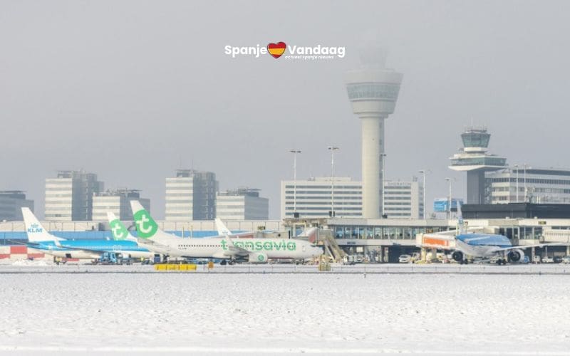 Sneeuw zorgt voor grote problemen op luchthavens in Europa