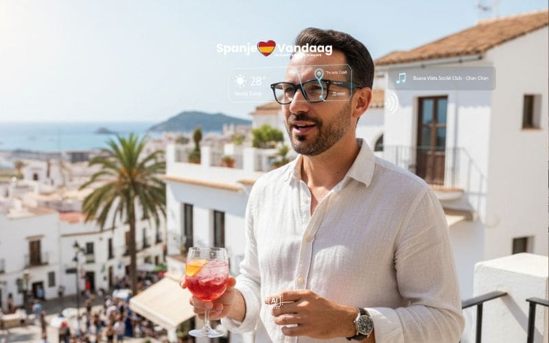 Handige smart-glasses voor foto, video, vertaal en luister momenten tijdens je vakantie in Spanje