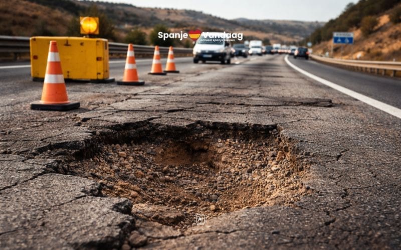 Alarm over slechte staat van duizenden kilometers Spaanse wegen