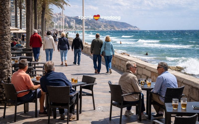 Zon en 25 graden aan de Costa Blanca, terwijl Andalusië kampt met wateroverlast