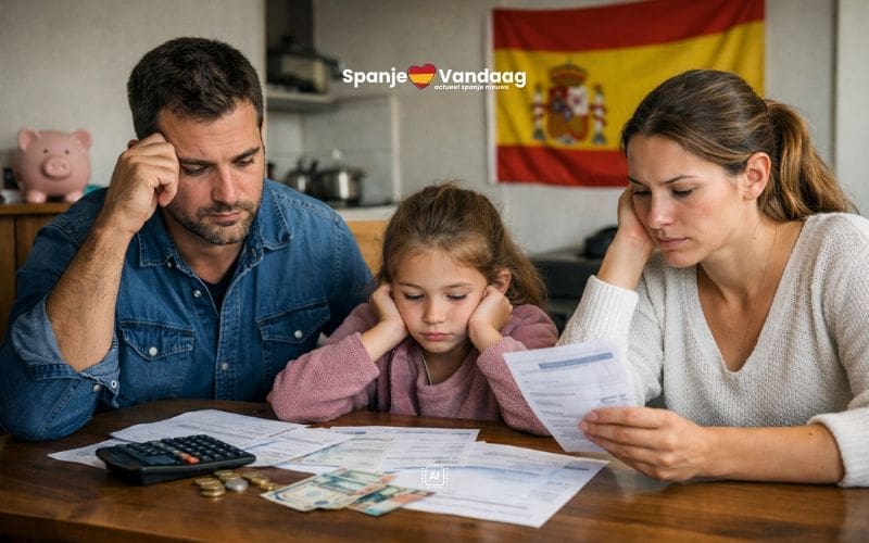 Een derde van de Spaanse huishoudens kan onverwachte kosten niet betalen of op vakantie gaan