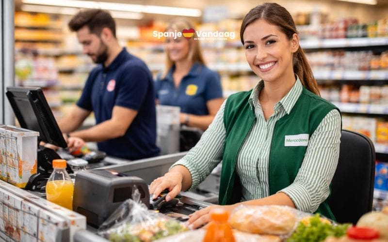 Wat verdient een kassamedewerker bij Mercadona, Carrefour en Lidl in Spanje?