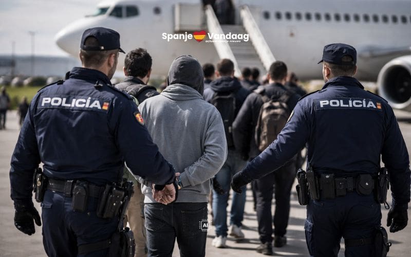 Spaanse politie zet in 2025 bijna 3.400 buitenlanders het land uit
