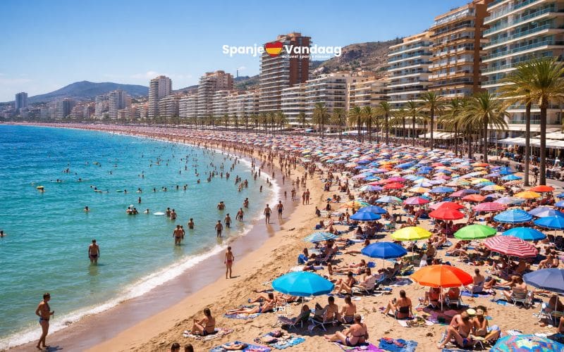 Acht Spaanse kustplaatsen komen financieel in de knel door massatoerisme