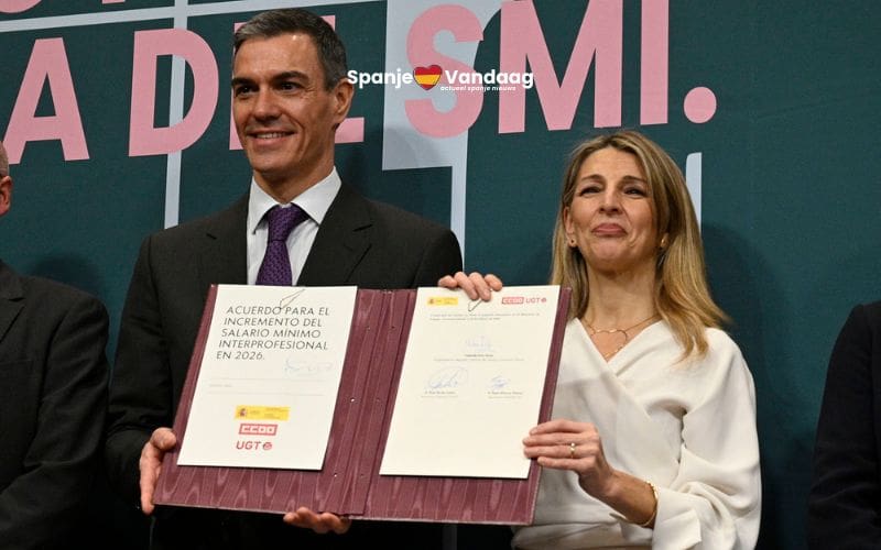 Minimumloon in Spanje stijgt naar 1.221 euro