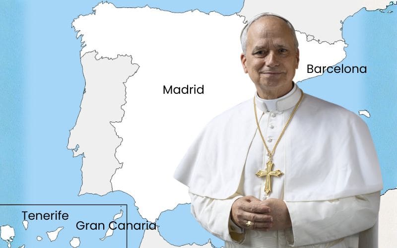 Paus León XIV in juni 2026 naar Spanje met historische stops in Madrid, Barcelona en de Canarische Eilanden