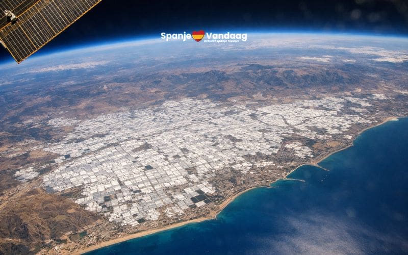 De enige plek die echt zichtbaar is vanuit de ruimte ligt in Spanje
