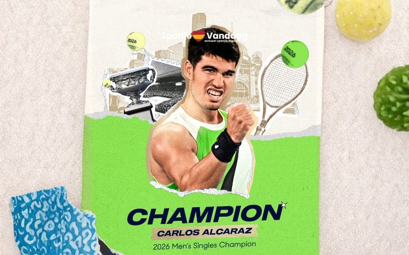 Carlos Alcaraz schrijft geschiedenis met winst op Djokovic tijdens Australian Open