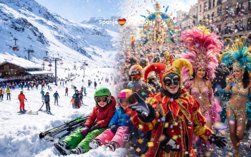 Wanneer zijn er in 2026 geen lessen door Semana Blanca en carnaval in Spanje?