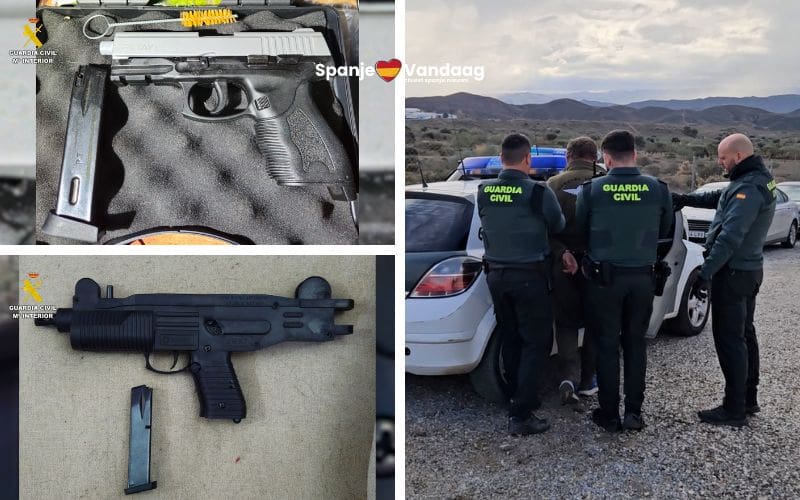 Nederlander en Belg gearresteerd in Almería voor online wapenhandel