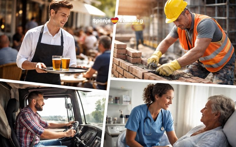 Voor deze banen zijn in Spanje praktisch geen werknemers te vinden