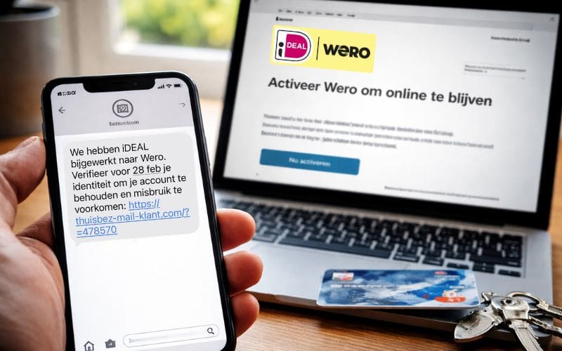 Oplichters misbruiken overstap van iDEAL naar Wero met dreigende mails en sms-berichten