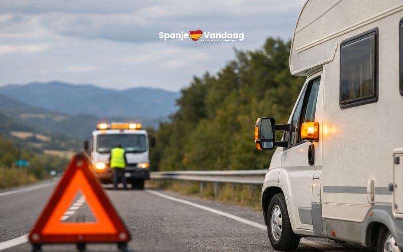 Nieuwe regels voor V16-noodlamp bij kampeerwagens zorgen voor verwarring in Spanje