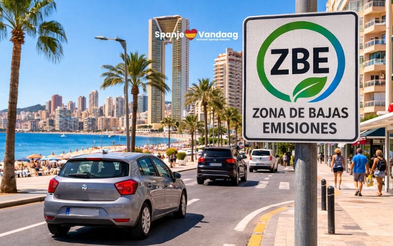 Benidorm geeft oude auto’s zonder milieusticker opnieuw een jaar extra in lage-emissiezone