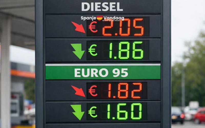 Brandstofprijzen in Spanje dalen flink na nieuwe verlaging belasting