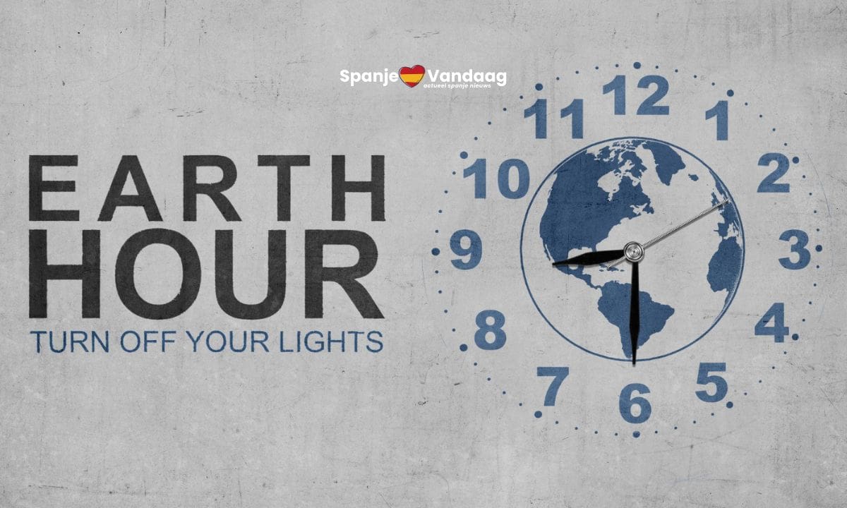 Een wereldwijde black-out voor een duurzame toekomst tijdens Earth Hour in Spanje