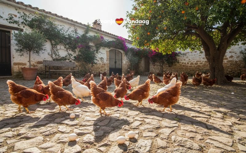 Kippen thuis voor eigen eieren zijn populair door hoge prijzen, maar in Spanje aan regels gebonden