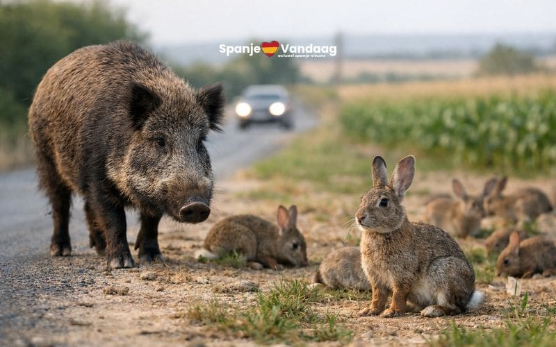 Aantal wilde zwijnen en konijnen in Spanje stijgt tot recordhoogte