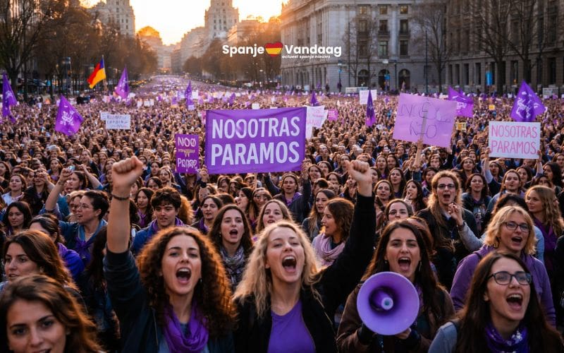 Waarom de feministische mobilisatie op 8 maart in Spanje zo ongekend groot werd