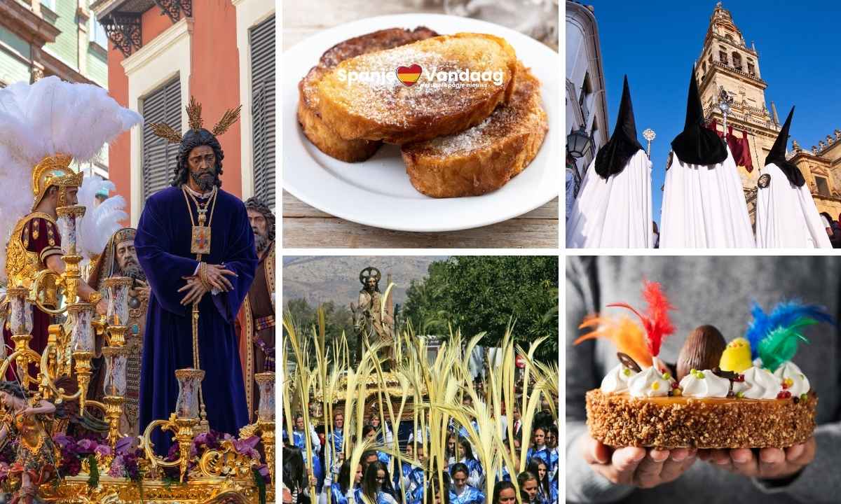 Overzicht van vreemde tradities tijdens de Semana Santa week in Spanje